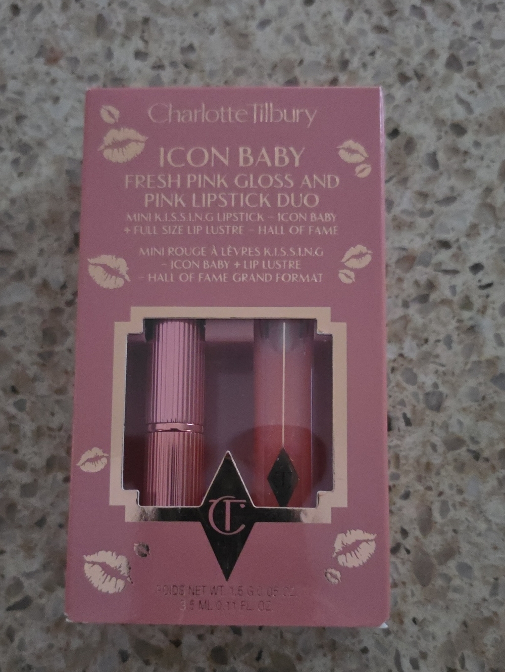 Charlotte Tilbury Icon Baby Fresh Pink Gloss & Pink Lipstick Duo
